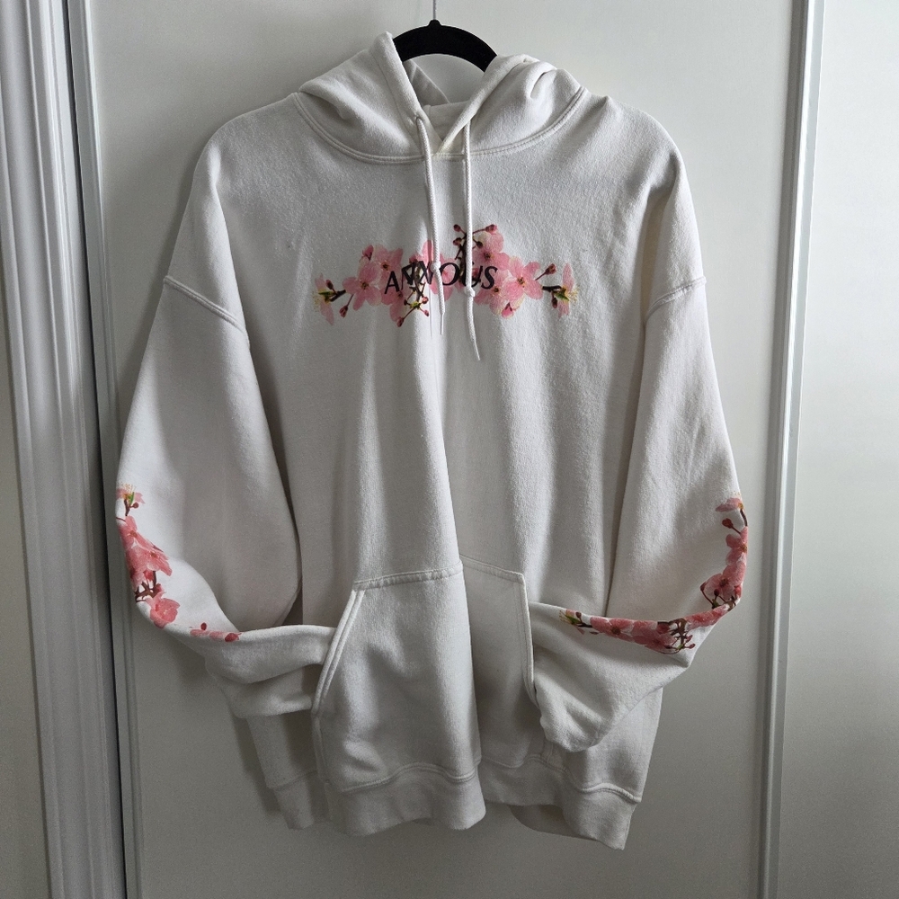 PacSun Anxious Cherry Blossom Graphic Text Hoodie